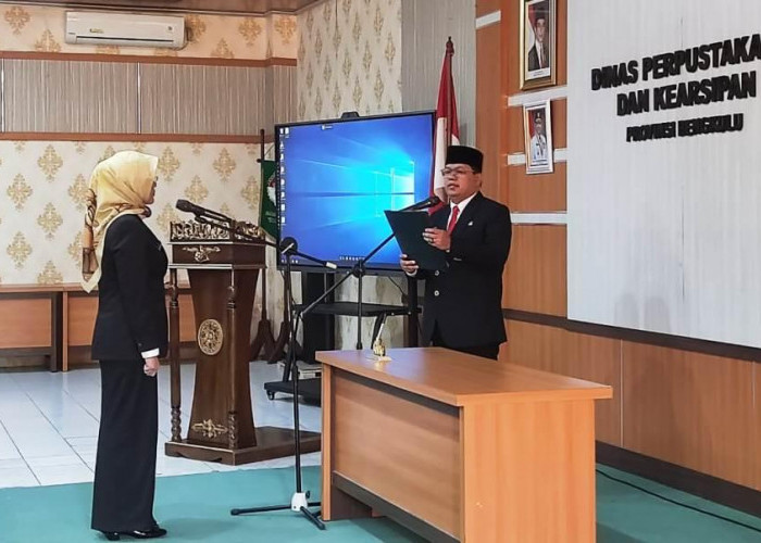 Emilda Sulasmi Resmi Menjabat Kepala Bidang Pembinaan dan Pengawasan Kearsipan DPK Provinsi Bengkulu 