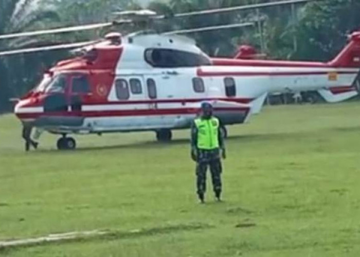  Heboh, Tiga Helikopter Kitari Langit Kota Seluma