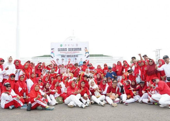 Warga Bengkulu Antusias Ikuti Senam Bersama