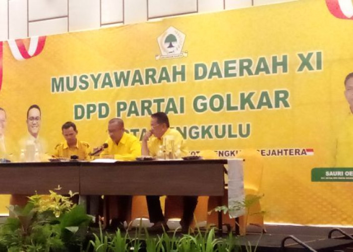 Musda XI Golkar Kota Bengkulu Tetap Digelar, Hanya Satu Calon Ketua Mendaftar