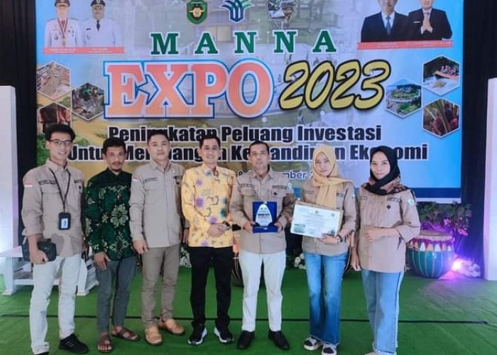 Lidi Sawit jadi Primadona, Bengkulu Utara Raih Penghargaan Stand   Terbaik Pekan Promosi Manna Expo 2023