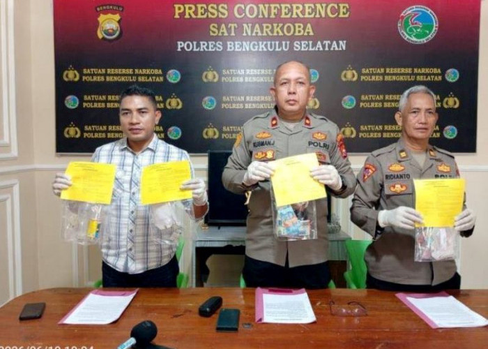 Operasi Antik Nala 2026, Satresnarkoba Polres Bengkulu Selatan  Amankan Empat Pelaku