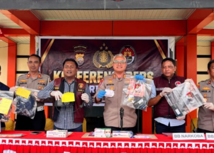 Polres Kaur Ungkap 5 Kasus Kriminal dan Amankan 2 Pengedar Sabu, Knalpot Brong Turut Ditertibkan