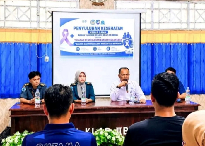 Gelar Sosialisasi, Rutan Kelas IIB Manna Gandeng Yayasan Pencegahan Kanker, Ini Tujuannya