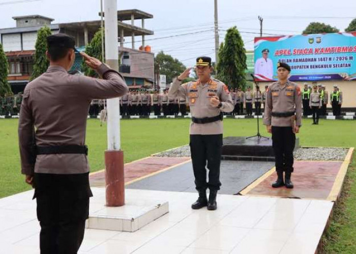 Polres Bengkulu Selatan Gelar Apel Siaga Kamtibmas