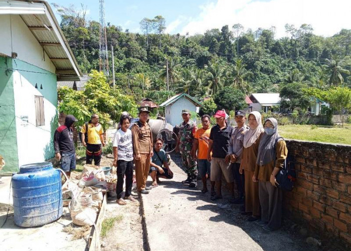 Pemerintahan Desa Tebing Rambutan Lakukan Titik Nol Jalan Rabat Beton