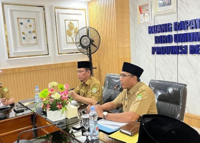 Cek Ombak,  Pemprov  Bengkulu Gelar Rapat Evaluasi Kebijakan WFA