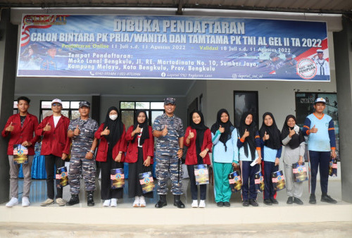 Danlanal Bengkulu Ajak Anak Muda Gabung TNI AL