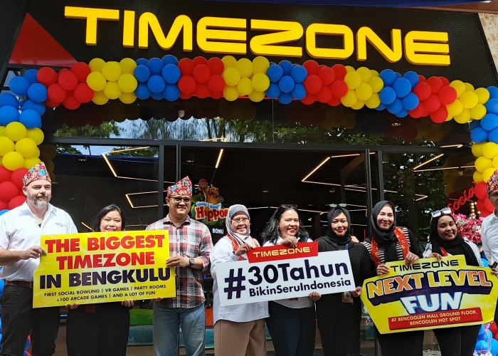 Timezone Resmi Dibuka di Bencoolen Mall, Hadirkan Hiburan Keluarga Terbesar di Sumatera