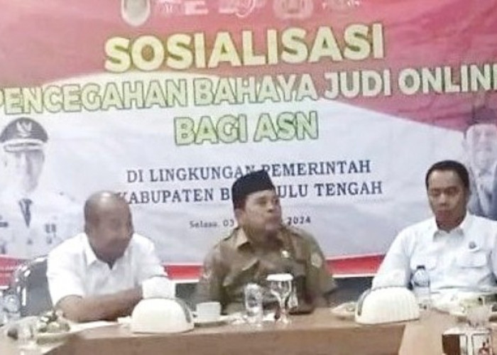 Pj Sekda Bengkulu Tengah Minta ASN Jangan  Main Judi Online