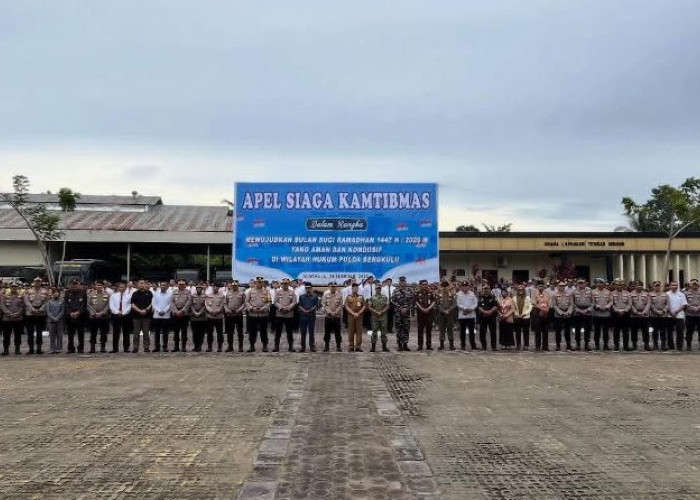  Ini Arahan Kapolda  Bengkulu Saat Pimpin  Apel Siaga Kamtibmas