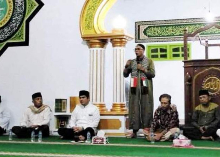 Sampaikan Program Prioritas, Wabup Arie Safari Ramadan di Masjid   Jamik Nurul Huda  Ulok Kupai 