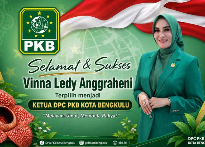 Vinna Ledy Anggraheni Resmi Pimpin DPC PKB Kota Bengkulu Periode 2026–2031