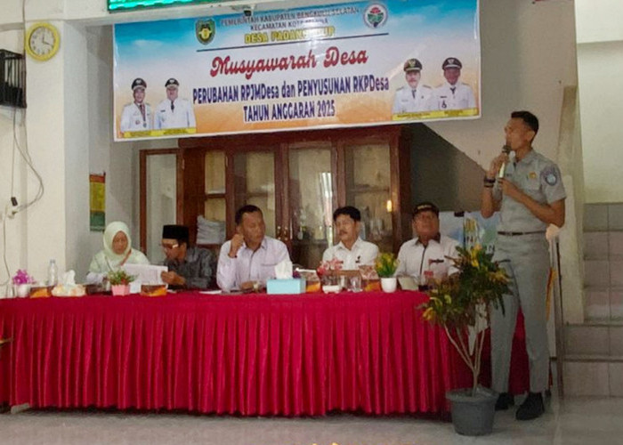 Tim Pembina Samsat Manna Kordinasi Jejak Bersama Perangkat Desa Niur Bengkulu Selatan