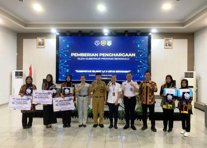 Program TJSL BUMN: Jasa Raharja Bengkulu Bantu Dana Pendidikan Untuk Pelajar Pelopor Keselamatan Lalu Lintas