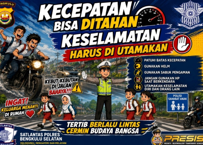 Satlantas Polres Bengkulu Selatan: Kurangi Kecepatan, Keselamatan Yang Utama 