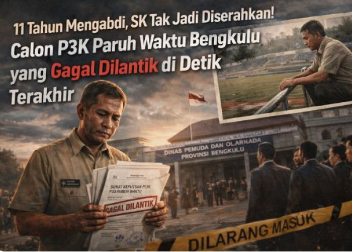 11 Tahun Mengabdi, SK Tak Jadi Diserahkan: Kisah Calon P3K Paruh Waktu Bengkulu yang Gagal Dilantik