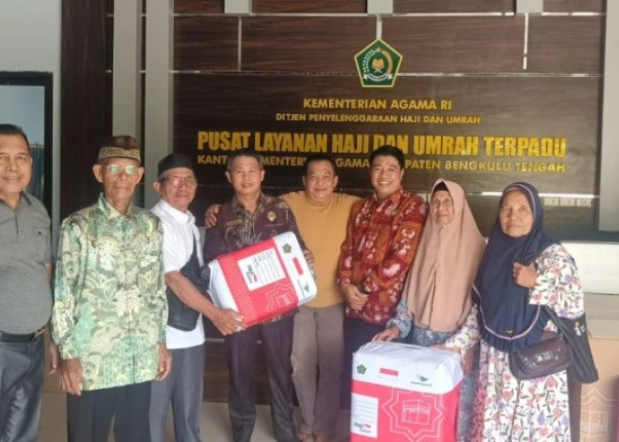 Silahkan Diambil, Koper Jamaah Calon Haji Bengkulu Tengah Sudah Didistribusikan