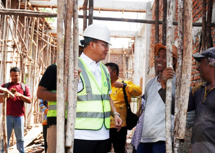 Gubernur Rohidin Cek Proyek Pembangunan  Graha Insan Cita HMI   