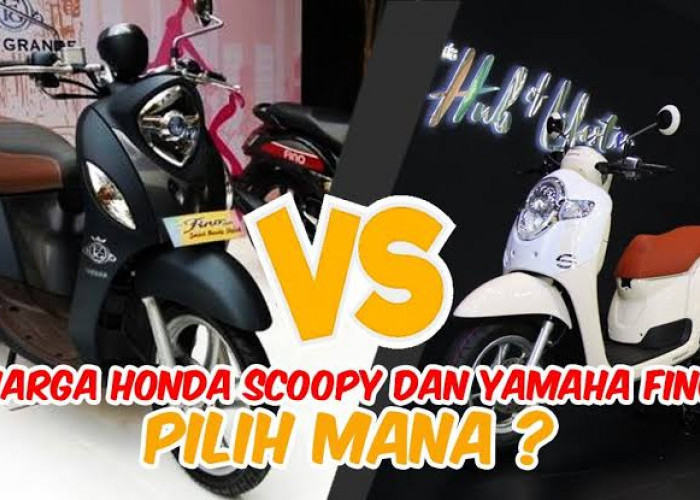 Honda Scoopy atau Yamaha Fino? Motor Matic yang Ringan dan Mudah Dikendarai