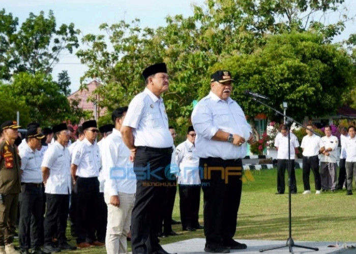 Didampingi Wabup, Bupati  Bengkulu Selatan Pimpin Apel Bersama, Fokuskanlah untuk  Layani Masyarakat