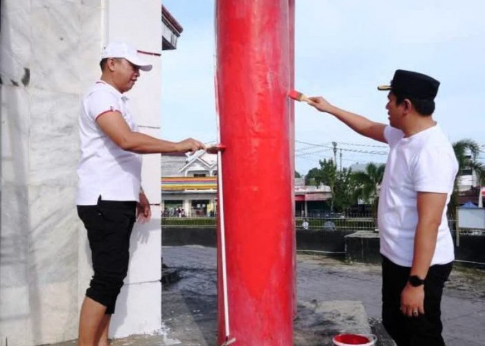 Pemerintah Bengkulu Utara Percantik Bundaran Arga Makmur