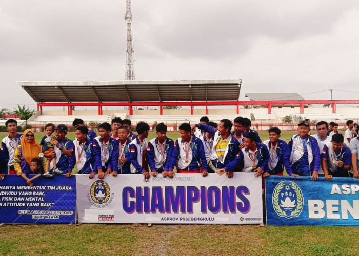 Tim Popda Kota Bengkulu Juara Sepak Bola Kalahkan Tim Popda Bengkulu Utara