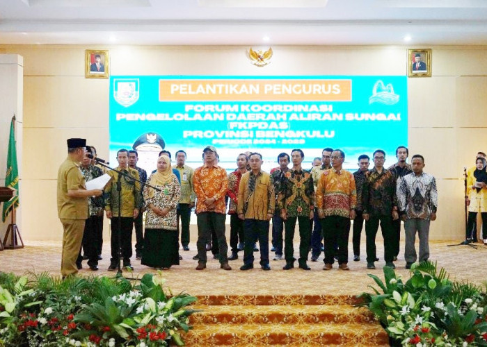 Pesan Gubernur Bengkulu Kepada Pengurus FKPDAS Bengkulu yang baru Dilantik