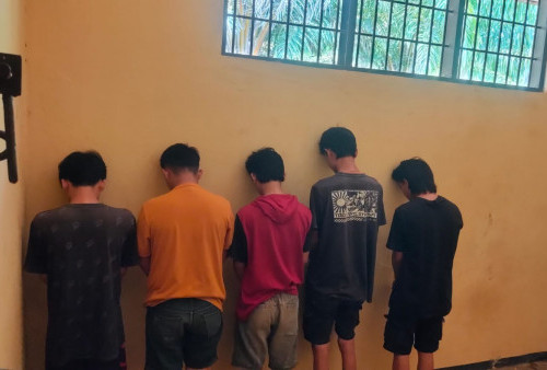 Curi Kotak Amal,    5 Pemuda Diamankan Polsek Giri Mulya