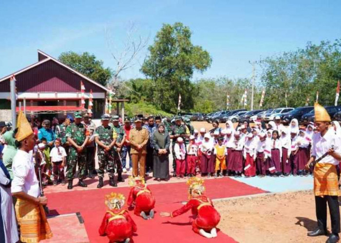  Tim Wasev Lakukan Kunjungan Kerja di  TMMD ke 122 di Desa Talang Sebaris