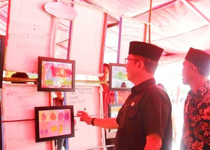 Hasil karya Seniman Sekolah Dipamerkan di Kabupaten Seluma