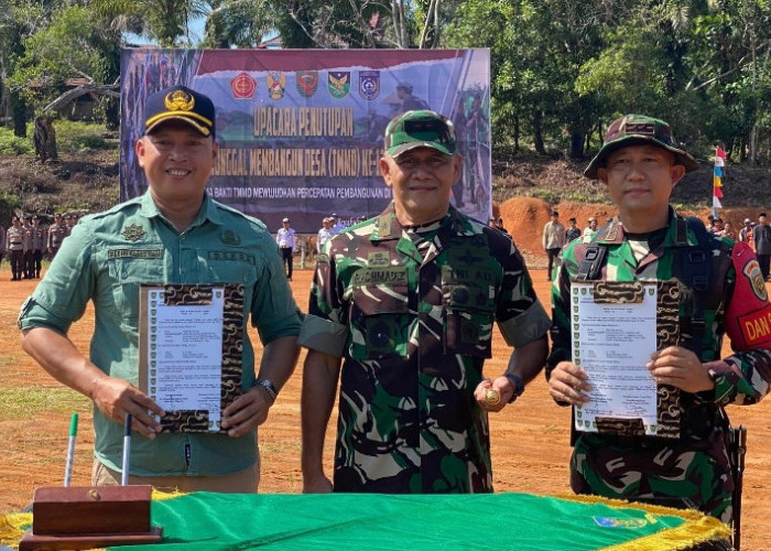 Danrem 041 Gamas Tutup  Kegiatan Tentara Manunggal Membangun Desa  di  Bukit Tinggi 