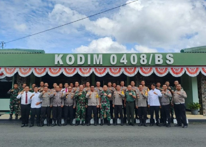 Kajari  dan Kapolres  Datangi Kodim 0408 Bengkulu Selatan