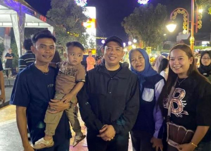 Walikota Bengkulu Sapa Warga dan Wisatawan di Pusat Keramaian Belungguk Point