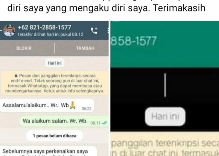 Oknum Penipu Gunakan Foto  Bupati Mian Untuk Cari Mangsa