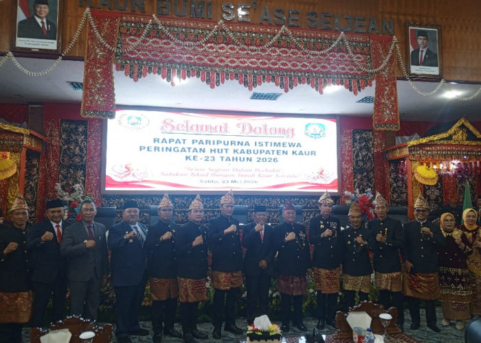 Paripurna DPRD Kaur pada HUT Ke-23 Kabupaten Kaur, Momentum Perkuat Persatuan dan Akselerasi Pembangunan Daera