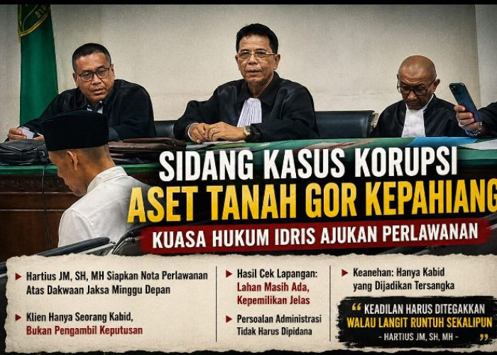 Idris Tak Layak Jadi Tersangka: Keadilan Harus Ditegakkan Walau Langit Runtuh Sekalipun