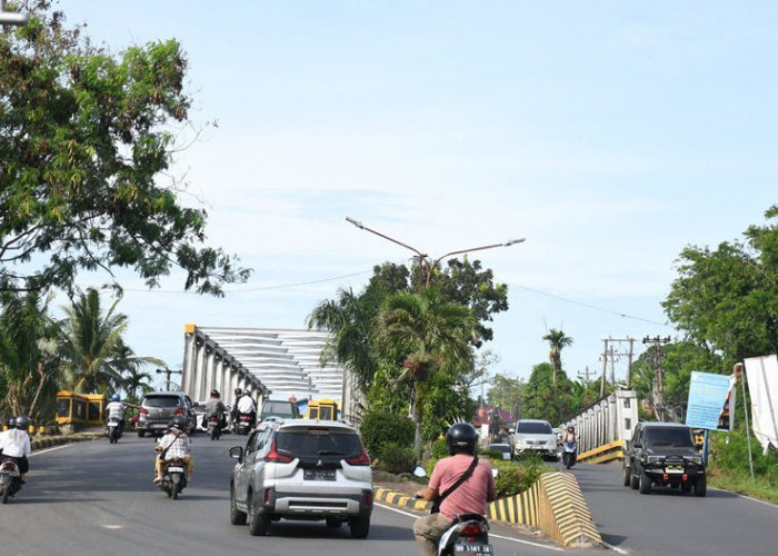 Jembatan Kembar Rawa Makmur  Kota Bengkulu Disulap jadi Indah, Terang dan Modern
