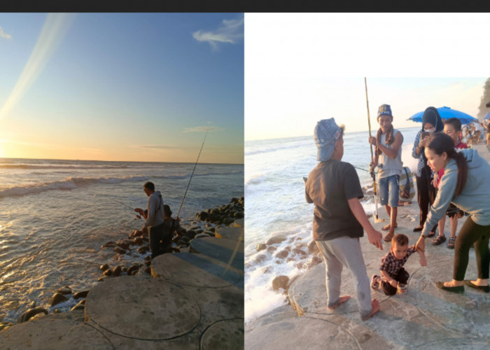 Pesona Memancing di Pinggiran Pantai Panjang Menjadi Tren Hiburan Bagi Masyarakat Bengkulu