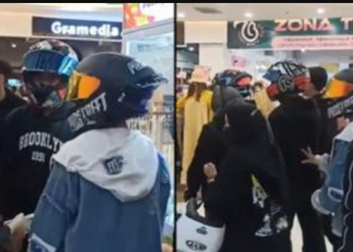 Viral! Sekelompok Anak Muda Ini Jalan Jalan di Mall Pakai Helm, Tuai Hujatan Netizen