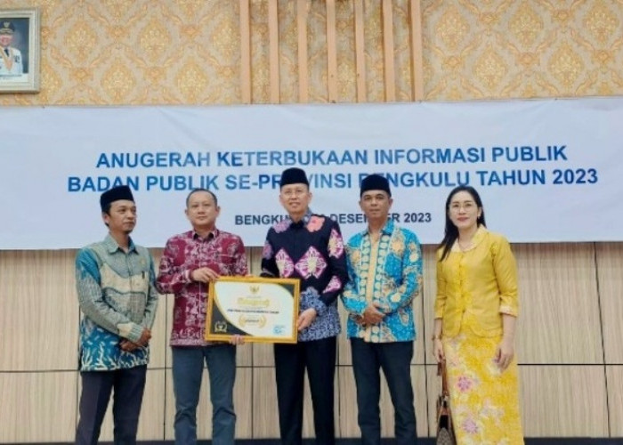 Bengkulu Tengah Kembali Raih Penghargaan  Sebagai Badan Publik Informatif