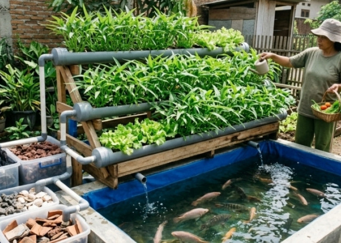 Ini Cara Mudah dan Sederhana Bikin Akuaponik di Rumah