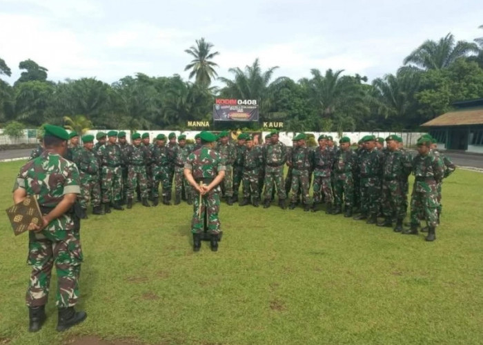 Harus Siap Bertugas, Kodim 0408 Bengkulu Selatan - Kaur Gelar Apel Siaga Pilkada 2024