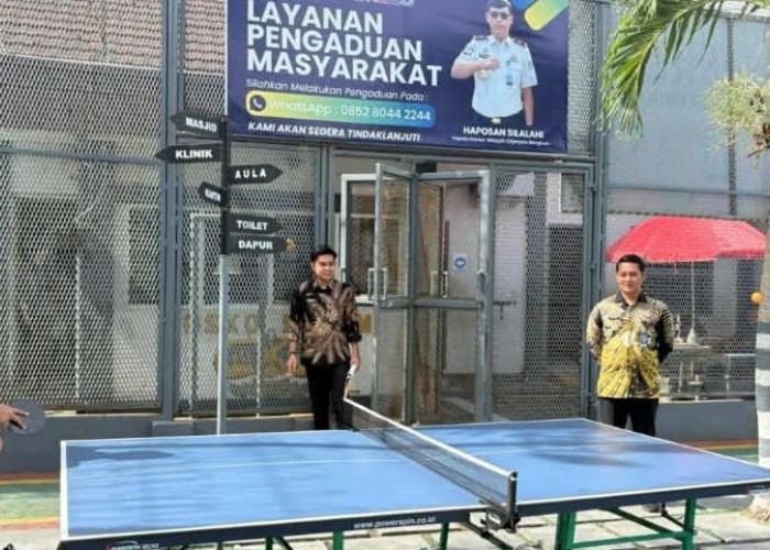 Jalin Keakraban Melalui Tenis Meja, Pegawai Rutan Bengkulu Tampil Kompak
