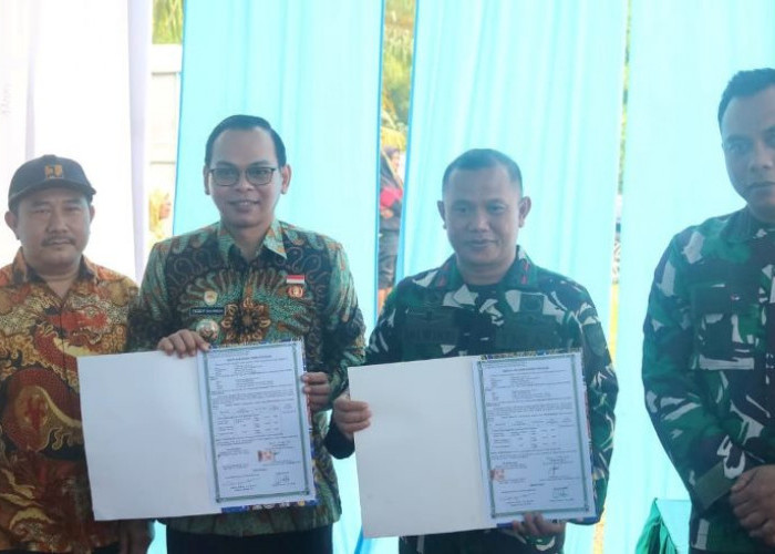 Sukses, Bupati Teddy Rahman Tutup  TMMD ke-128 di Desa Lubuk Lagan