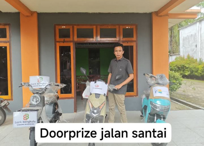 Ratusan Doorprize Jalan Santai HUT Mukomuko, 6 Sepeda Listrik, Kulkas dan Mesin Cuci Menanti yang Beruntung 