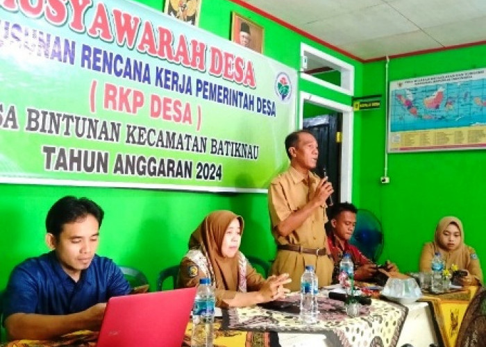 Pemerintahan Desa Bintunan Gelar Musyawarah Desa Penyusunan RKPDes 2024