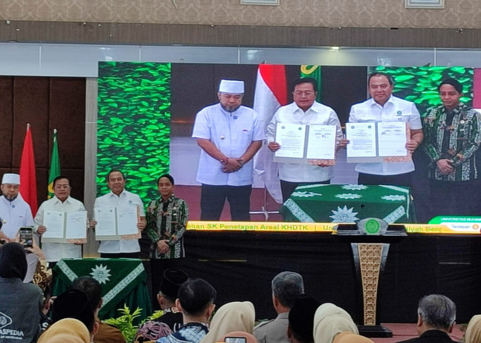 Kementerian Kehutanan Berikan SK KHDTK 1.992 Ha Kepada UMB, Jalin Kerja Sama Kelola Hutan Pendidikan