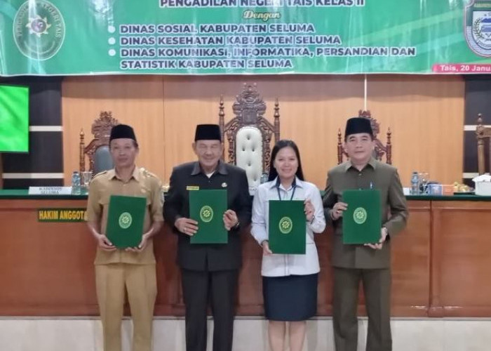  Organisasi Perangkat Daerah di Kabupaten Seluma  Jalin Kerjasama dengan PN Tais