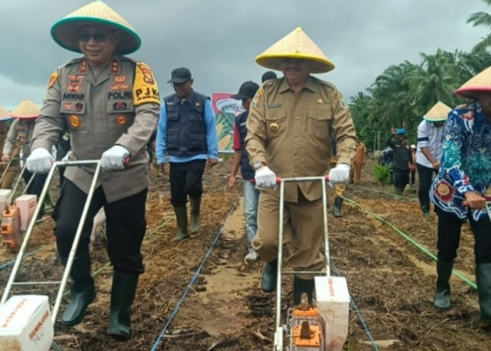 Kapolda Bengkulu Launching 10 Hektar Program Ketahanan Pangan di Sukaraja